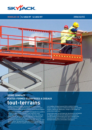 Platforme de ridicare de tip foarfecă pe roți Skyjack SJ 6832 RT