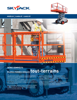 Platforme de ridicare de tip foarfecă pe roți Skyjack SJ 6832 RT