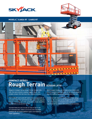 Platforme de ridicare de tip foarfecă pe roți Skyjack SJ 6832 RT