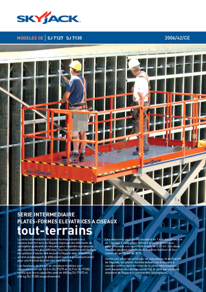 Platforme de ridicare de tip foarfecă pe roți Skyjack SJ 7127