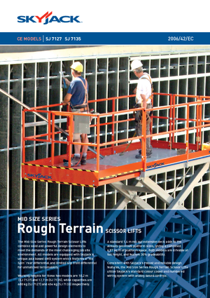 Platforme de ridicare de tip foarfecă pe roți Skyjack SJ 7127