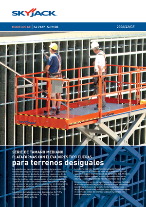 Platforme de ridicare de tip foarfecă pe roți Skyjack SJ 7127