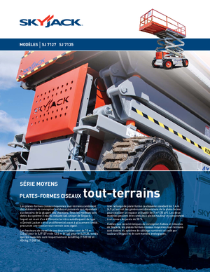 Platforme de ridicare de tip foarfecă pe roți Skyjack SJ 7127