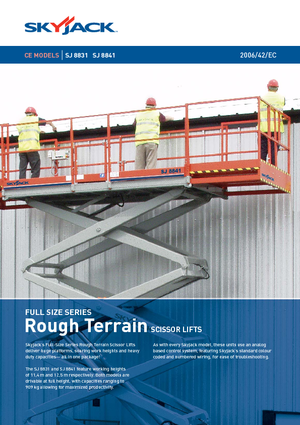 Platforme de ridicare de tip foarfecă pe roți Skyjack SJ 8841