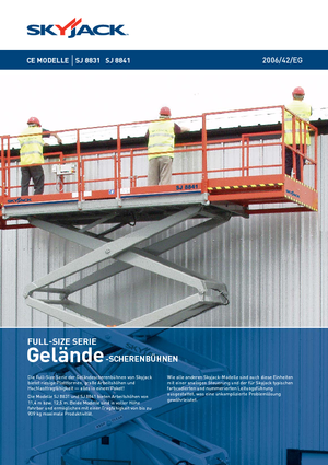 Platforme de ridicare de tip foarfecă pe roți Skyjack SJ 8841