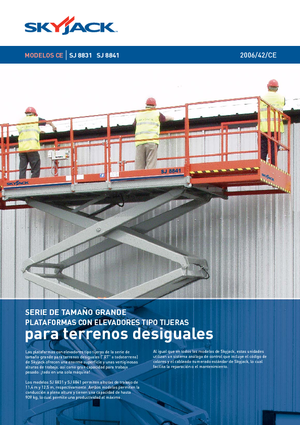 Platforme de ridicare de tip foarfecă pe roți Skyjack SJ 8841