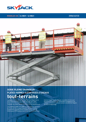 Platforme de ridicare de tip foarfecă pe roți Skyjack SJ 8841