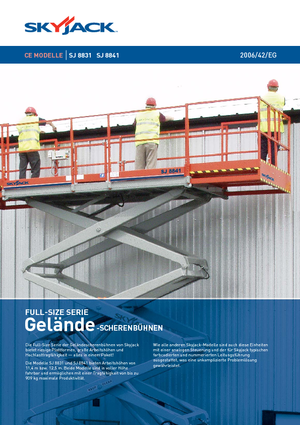 Platforme de ridicare de tip foarfecă pe roți Skyjack SJ 8841