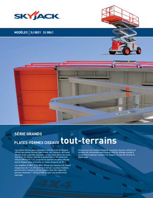 Platforme de ridicare de tip foarfecă pe roți Skyjack SJ 8841