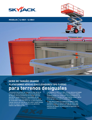 Platforme de ridicare de tip foarfecă pe roți Skyjack SJ 8841