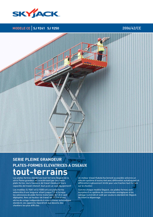 Platforme de ridicare de tip foarfecă pe roți Skyjack SJ 9250