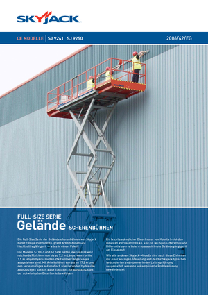 Platforme de ridicare de tip foarfecă pe roți Skyjack SJ 9250