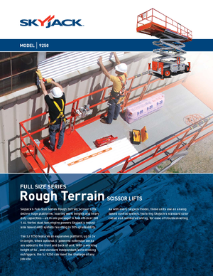 Platforme de ridicare de tip foarfecă pe roți Skyjack SJ 9250