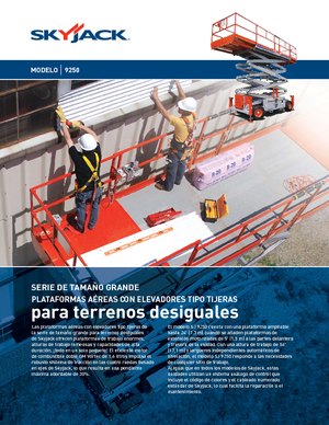 Platforme de ridicare de tip foarfecă pe roți Skyjack SJ 9250