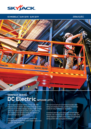 Platforme de ridicare de tip foarfecă pe roți Skyjack SJ III 3219