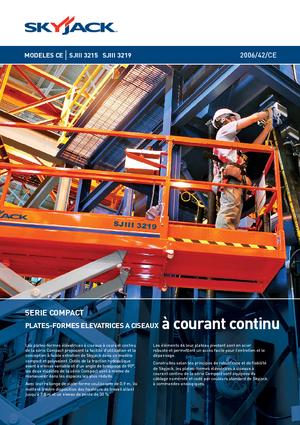 Platforme de ridicare de tip foarfecă pe roți Skyjack SJ III 3219