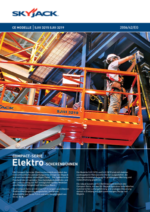 Platforme de ridicare de tip foarfecă pe roți Skyjack SJ III 3215