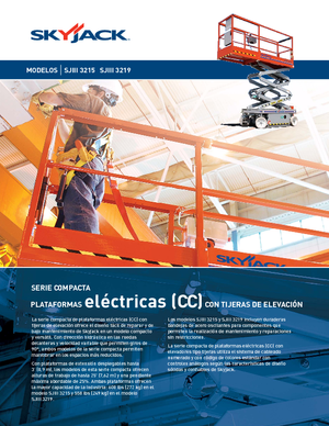 Platforme de ridicare de tip foarfecă pe roți Skyjack SJ III 3219