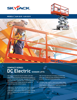 Platforme de ridicare de tip foarfecă pe roți Skyjack SJ III 3219