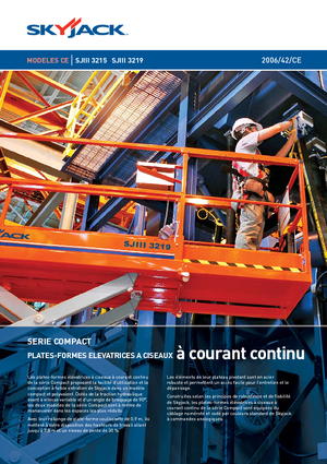 Platforme de ridicare de tip foarfecă pe roți Skyjack SJ III 3219