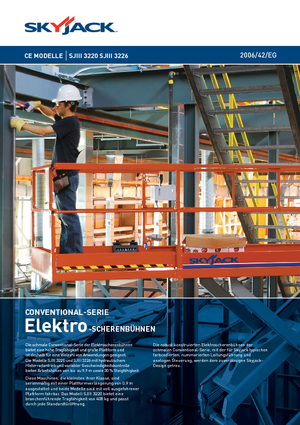 Platforme de ridicare de tip foarfecă pe roți Skyjack SJ III 3226 M