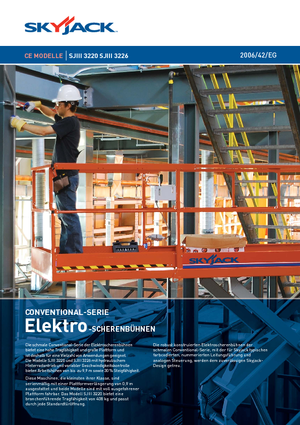 Platforme de ridicare de tip foarfecă pe roți Skyjack SJ III 3226 M