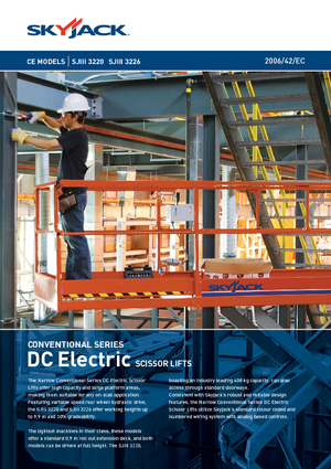 Platforme de ridicare de tip foarfecă pe roți Skyjack SJ III 3220