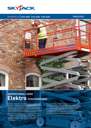 Platforme de ridicare de tip foarfecă pe roți Skyjack SJ III 4626