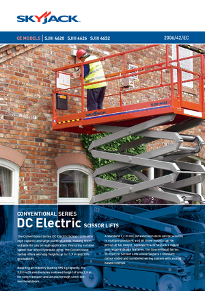 Platforme de ridicare de tip foarfecă pe roți Skyjack SJ III 4626