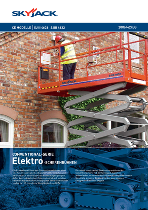 Platforme de ridicare de tip foarfecă pe roți Skyjack SJ III 4626