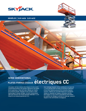 Platforme de ridicare de tip foarfecă pe roți Skyjack SJ III 4632