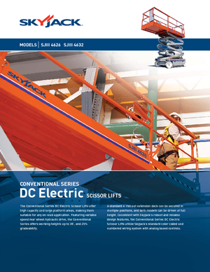 Platforme de ridicare de tip foarfecă pe roți Skyjack SJ III 4632