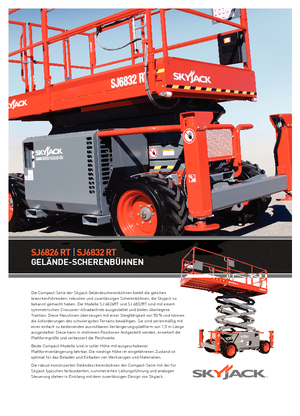 Platforme de ridicare de tip foarfecă pe roți Skyjack SJ III 6832 RTE