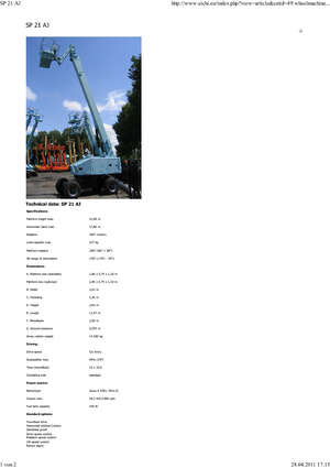 Nacele telescopice pe roți Aichi SP21AJ