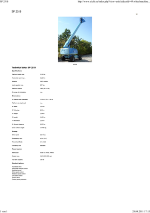 Nacele telescopice pe roți Aichi SP25B