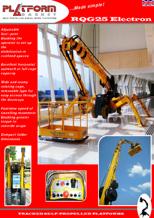 Nacele cu braț articulat pe roți Basket Spider 25 W-E