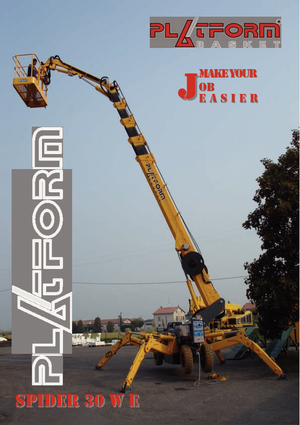 Nacele cu braț articulat pe roți Basket Spider 30 WE