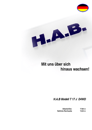 Nacele telescopice pe roți HAB T 17 JD 4WD