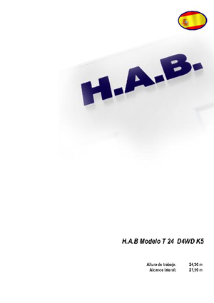 Nacele telescopice pe roți HAB T 24 D 4WD K5