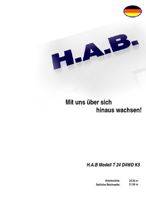 Nacele telescopice pe roți HAB T 24 D 4WD K5