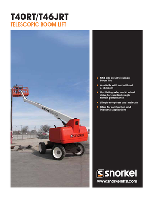 Nacele telescopice pe roți Snorkel T40RT