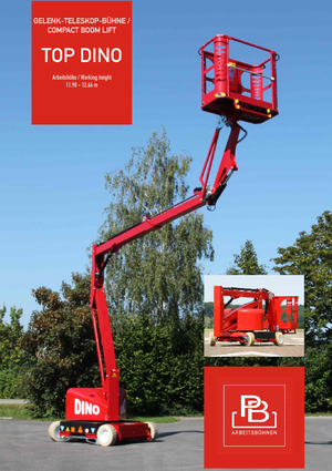 Nacele cu braț articulat pe roți PB Topdino 121 II