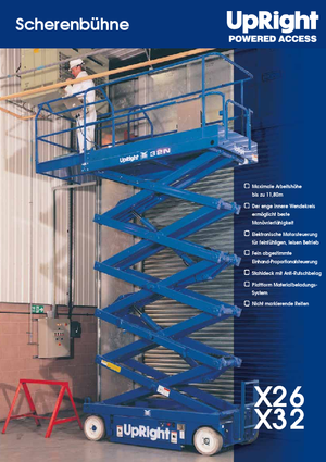 Platforme de ridicare de tip foarfecă pe roți UpRight X 26 N