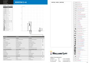 Platforme de ridicare de tip foarfecă pe șenile Holland-Lift Q-135 DL 24 TR