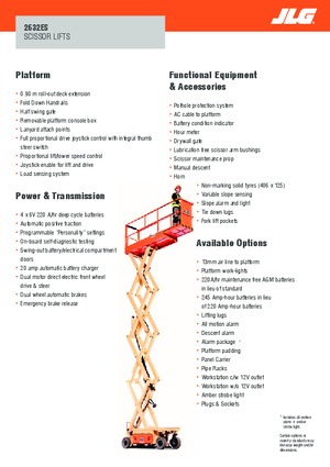 Platforme de ridicare de tip foarfecă pe roți JLG 2632ES