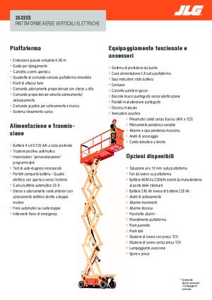 Platforme de ridicare de tip foarfecă pe roți JLG 2632ES