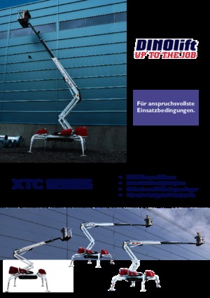 Nacele cu braț articulat pe șenile Dino Lift Dino 220 XTC