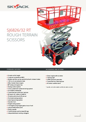 Platforme de ridicare de tip foarfecă pe roți Skyjack SJ III 6826 E