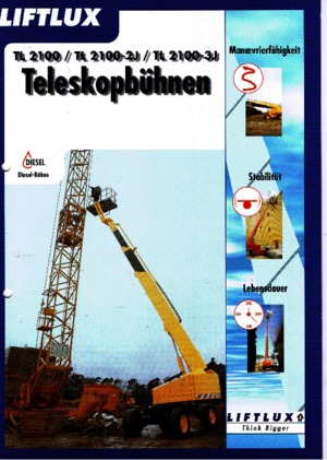 Nacele telescopice pe roți Liftlux TL 2100