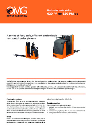 Order pickers (preparatoare de comenzi) OMG 620 PF